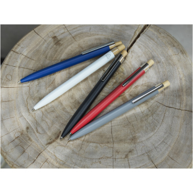 Logo trade promotional merchandise photo of: Nooshin recycled aluminium ballpoint pen (black ink)